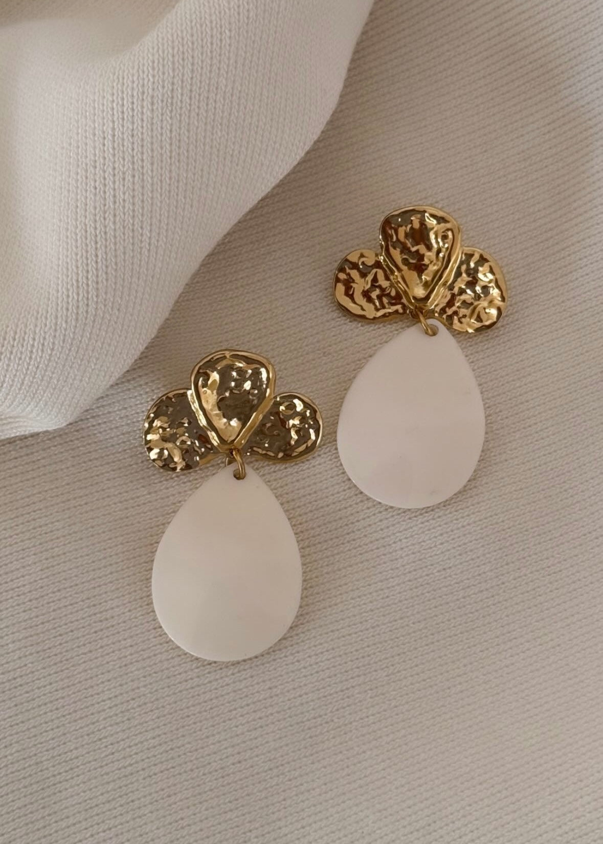 Boucles d’oreilles Blanc