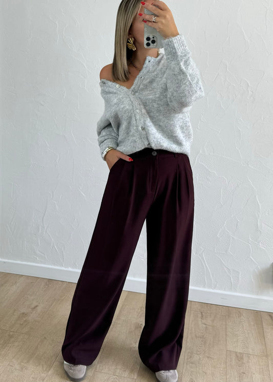 Pantalon Adele Bordeaux