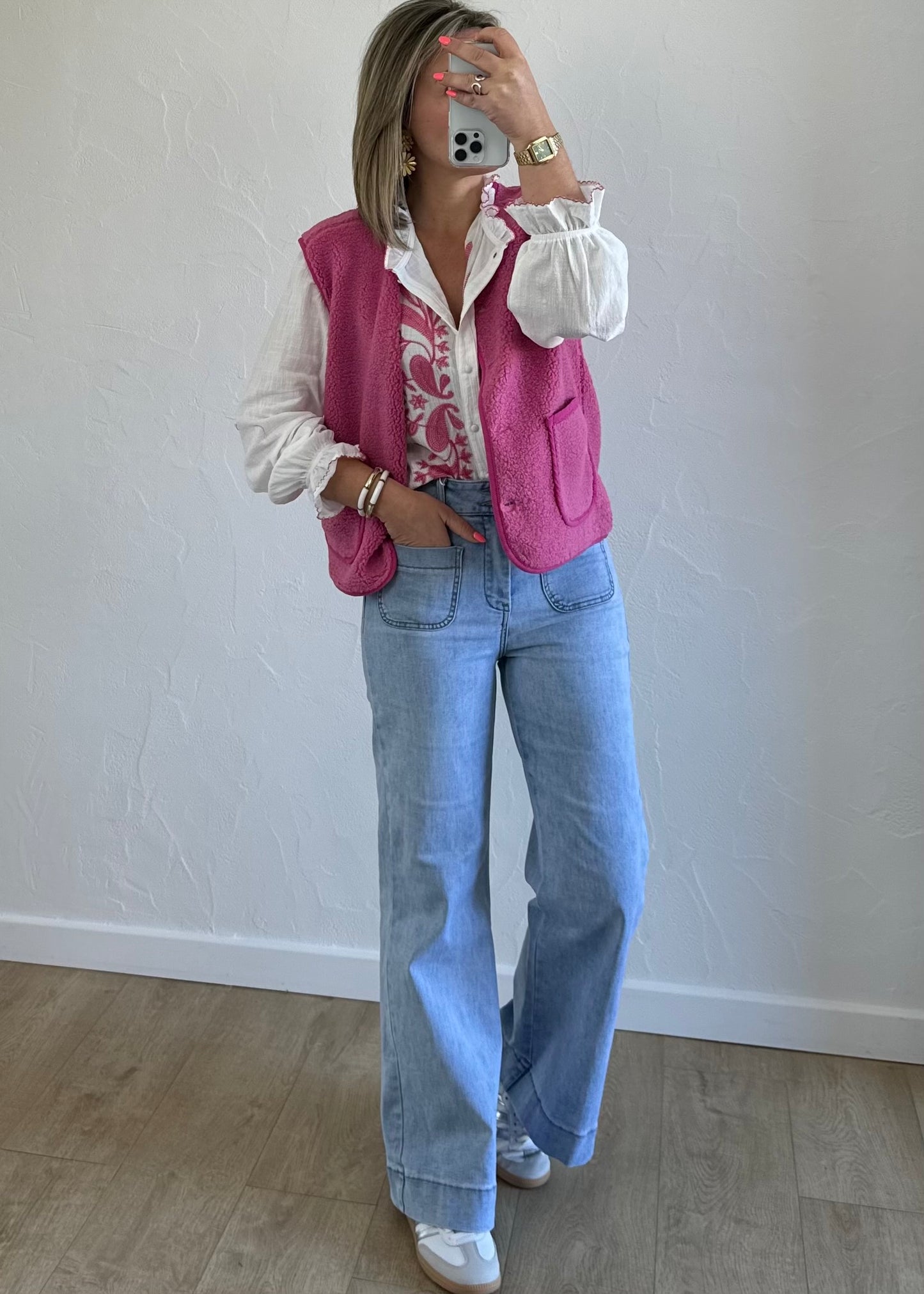 Veste sans manches Adèle Rose