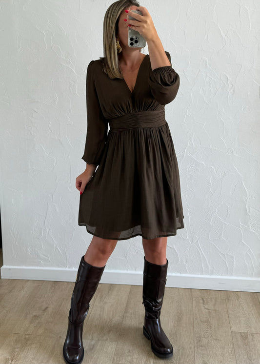 Robe Jade Marron