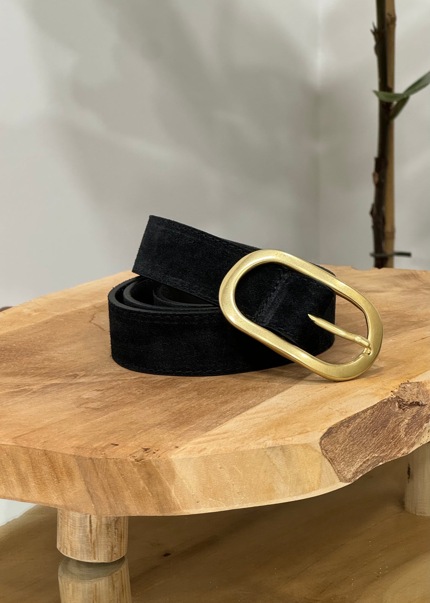 Ceinture en cuir noir